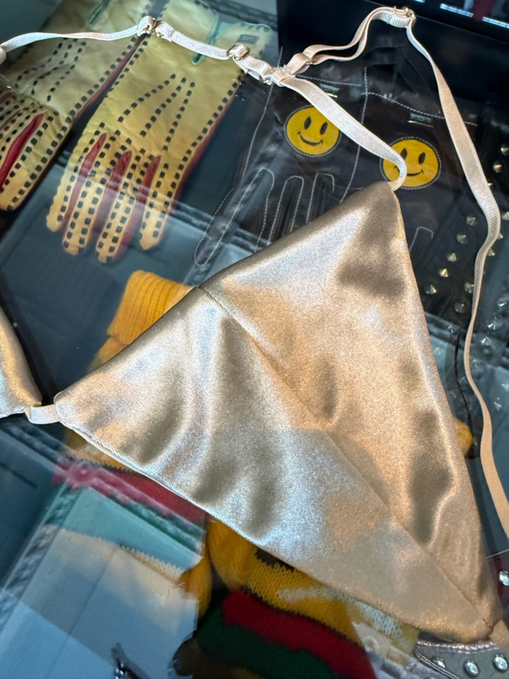 Tiger Mist Gold Metallic Bralette - Picture 8 of 8